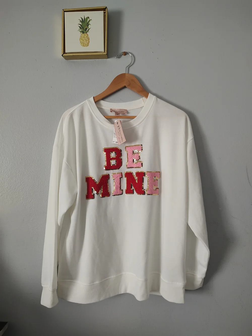 Philosophy white crewneck
